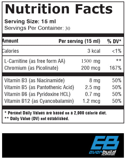Течен L-карнитин + хром/1500mg 0,450 L