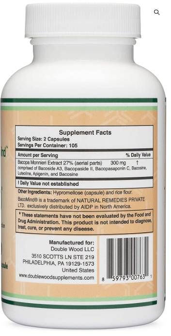 Bacopa Bacomind ™ - 210 капсули