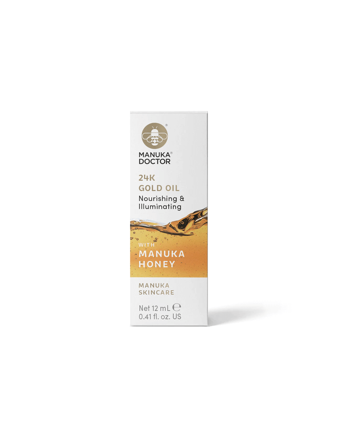 24K златно масло с мед Manuka - масло за лице с 24K злато и мед Manuka, 12 ml