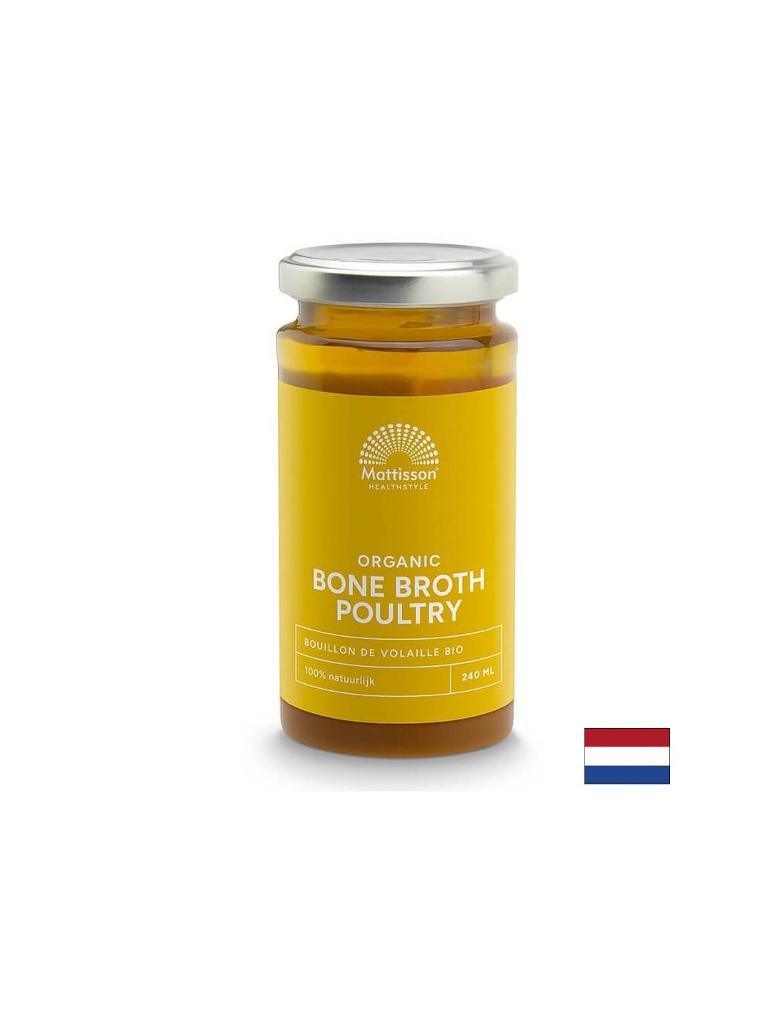 Био костен бульон от птиче месо, 240 мл <tc>Mattisson Healthstyle</tc>