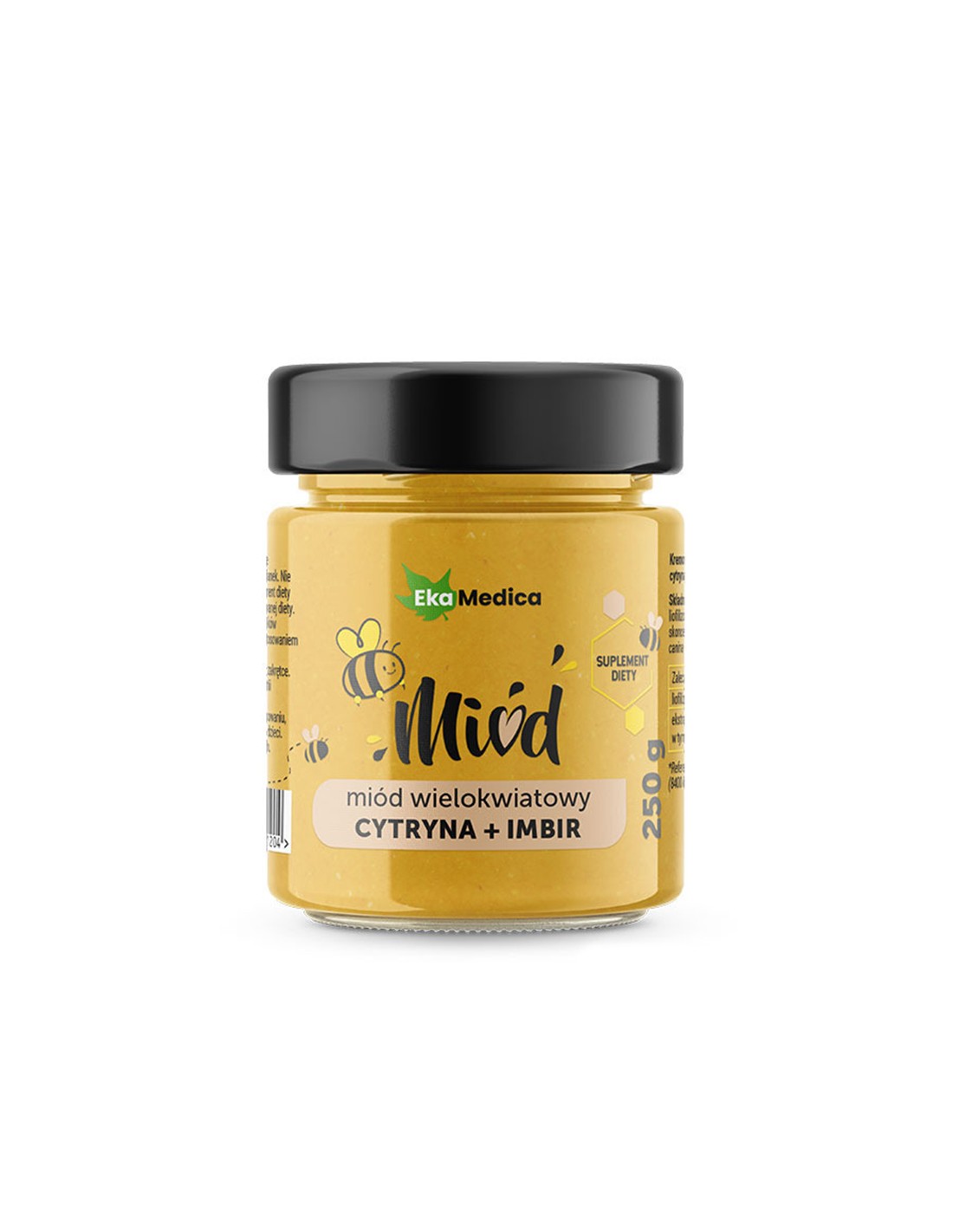 Многоцветният мед с лимон, джинджифил и естествен витамин С, 250 g Ekamedica