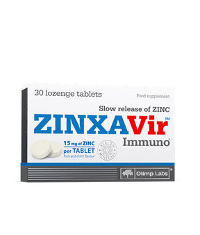 Zinc 15 mg / ZINXAVir Immuno 30 chewable tablets OLIMP - Nutra Best Europe