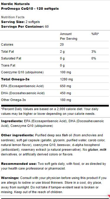 Proomega Coq10 - 120 гел капсули