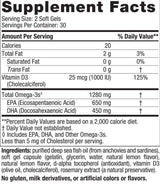 Ultimate Omega -D3 1280 mg - 60 гел капсули
