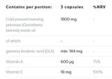 Маслото от Primrose 1800 mg | С витамин A&E - 120 гел капсули