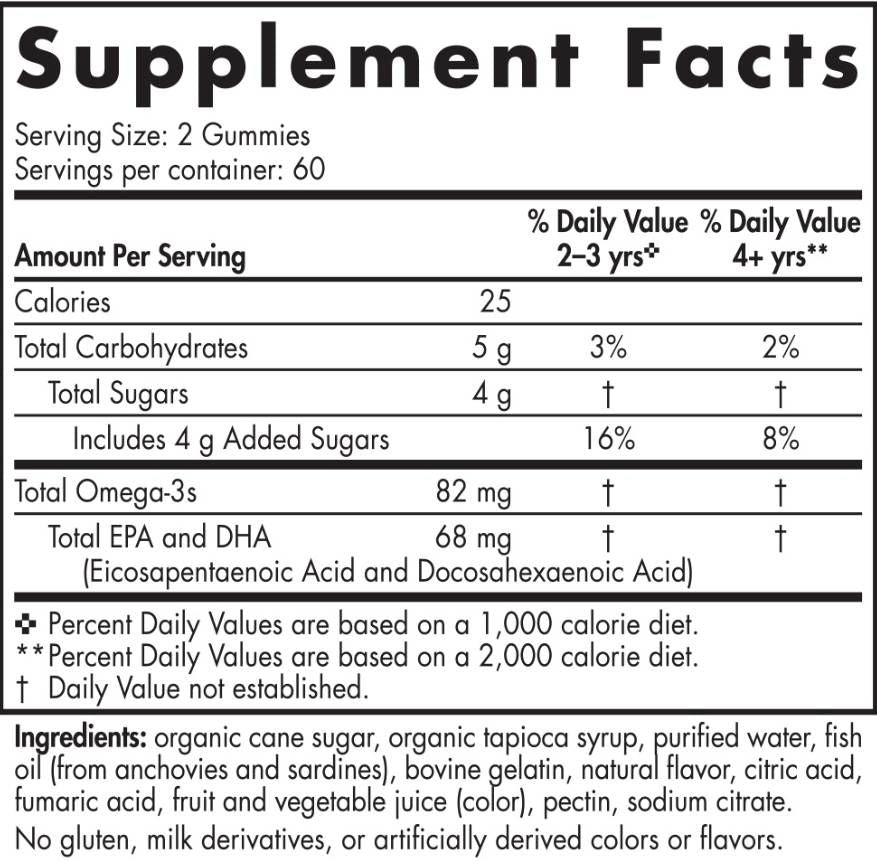 Nordic Omega -3 Gummies 82 mg - 60 Gummies