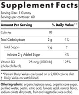 Витамин D3 Gummies 1000 IU - 60 Gummies