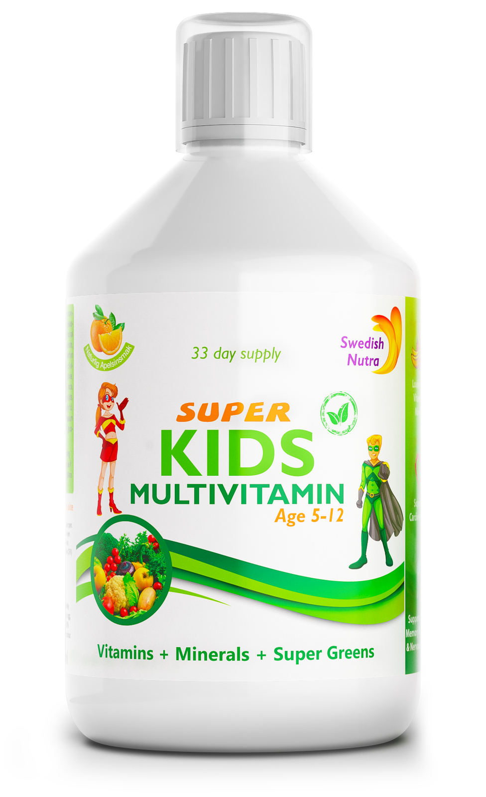 Супер детски детски мултивитамини (3-12 години) - 500 ml