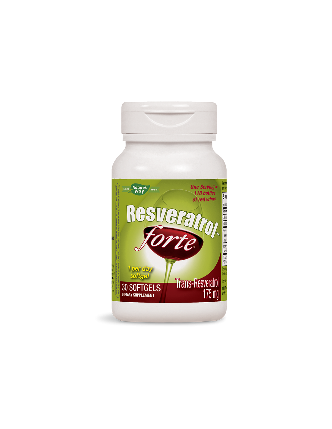 Resveratrol -Forte - За сърцето и кръвоносните съдове - антиоксидант, 30 мекигел капсули