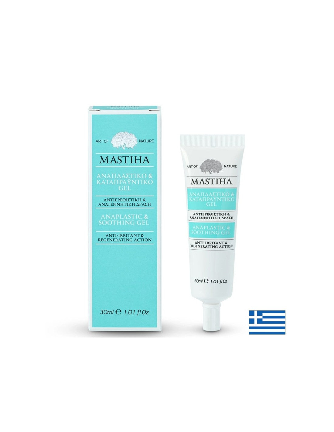 Възстановяващ и успокояващ гел с <tc>Mastiha</tc> за суха и раздразнена кожа, 30 мл <tc>Mastiha</tc>