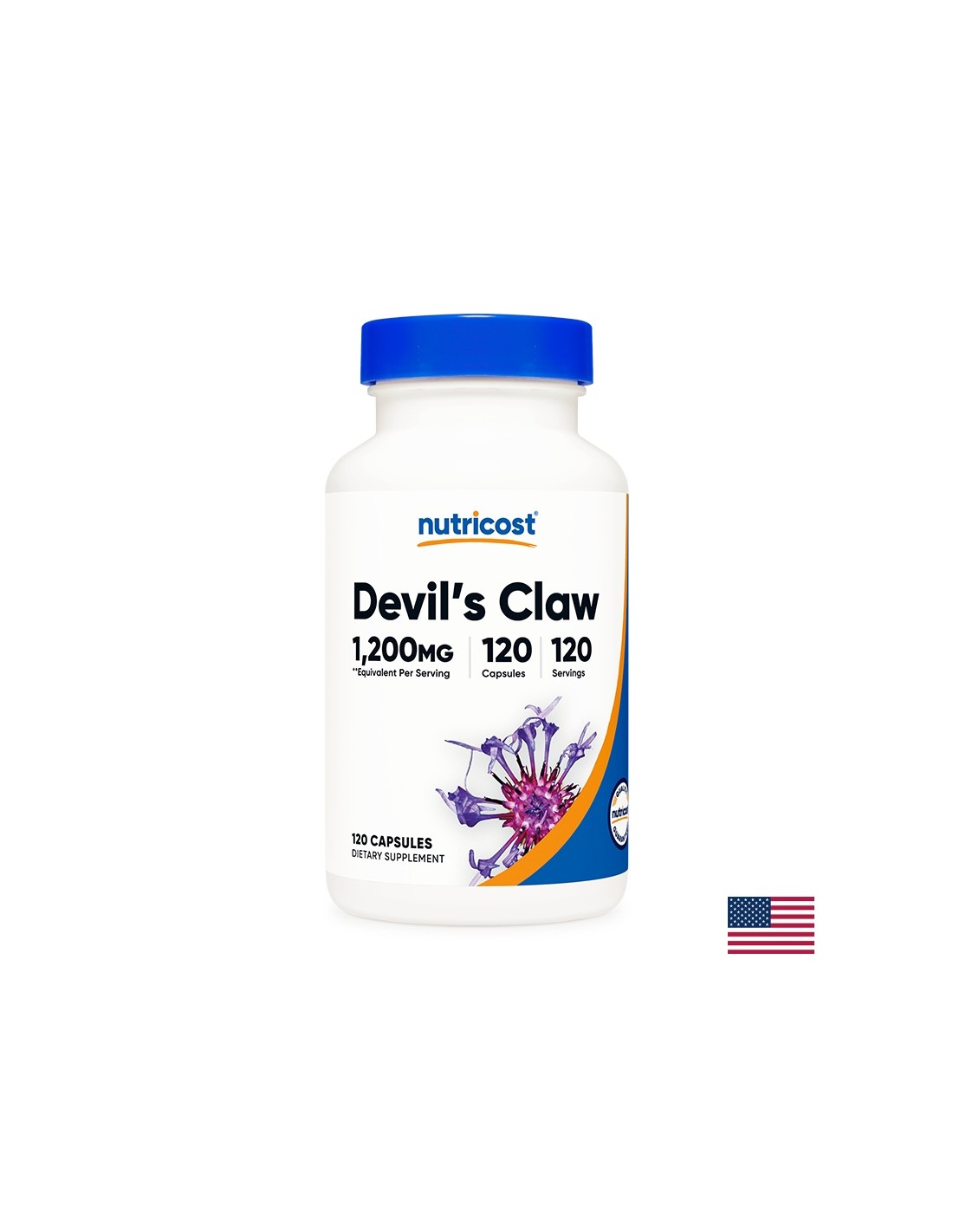 Стави и имунитет - Дяволски нокът, 300 mg, 120 капсули <tc>Nutricost</tc>