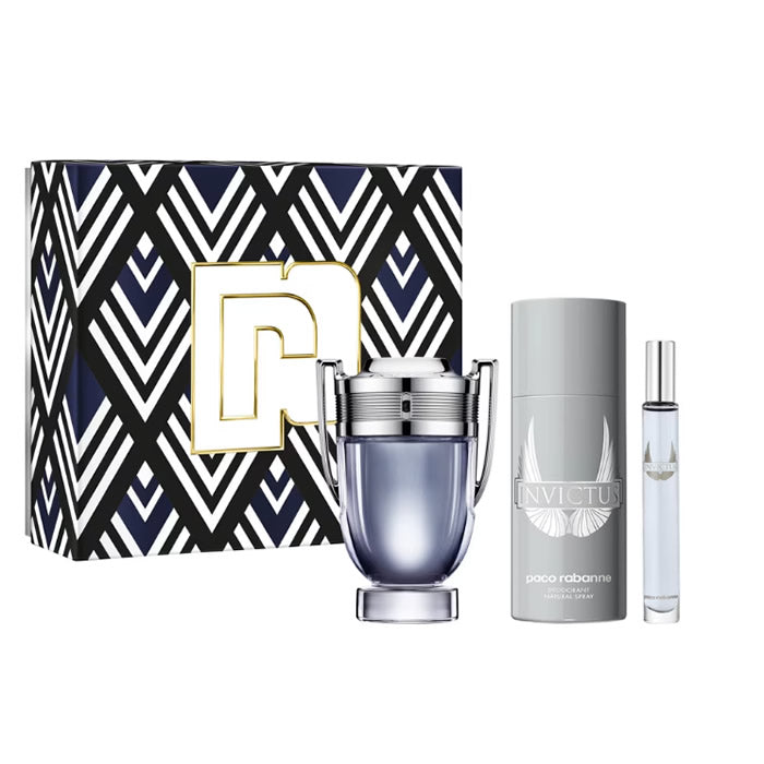 <tc>PACO RABANNE</tc> Invictus Eau de Toilette Spray 100ml Комплект 3 бр