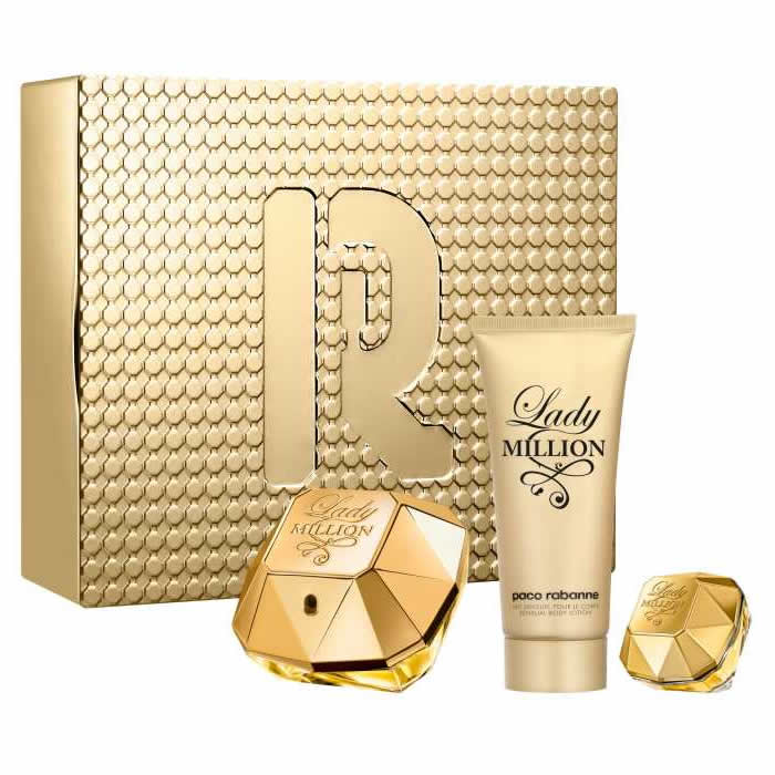 <tc>PACO RABANNE</tc> Lady Million Eau De Parfum Спрей 80 ml комплект 3 бр