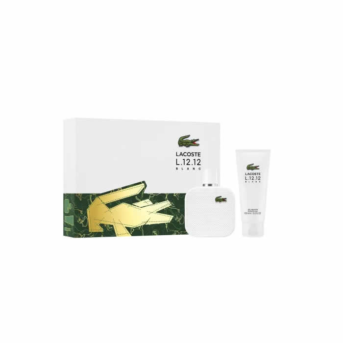 <tc>LACOSTE</tc> L.12.12 Blanc Men Eau De Toilette Spray 100ml Комплект 2 броя