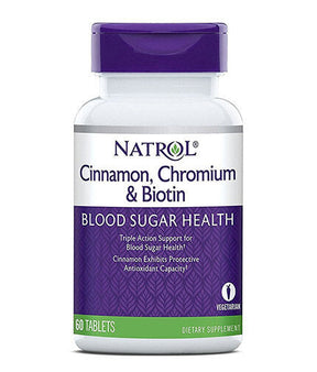 Cinnamon Biotin Chromium 60 Tabs. - Nutra Best Europe