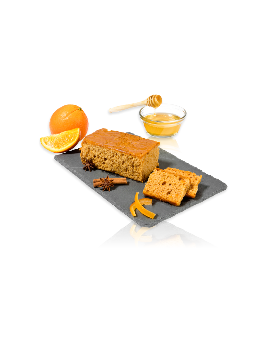 Френски меден хляб с портокалова кора - 40% мед, 18% портокалова кора, 250 g