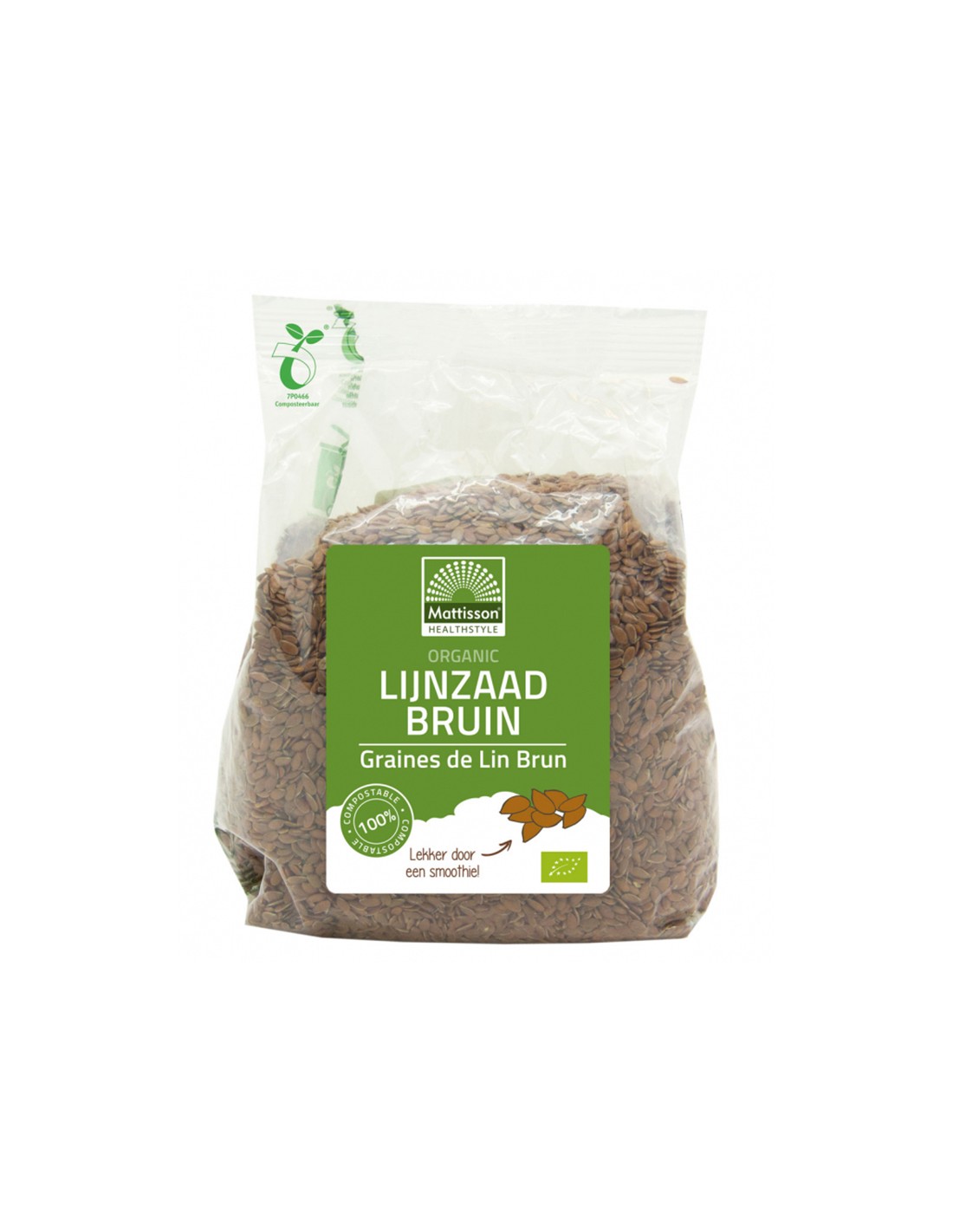 Ленено семе (пълнозърнести) органични, 400 g