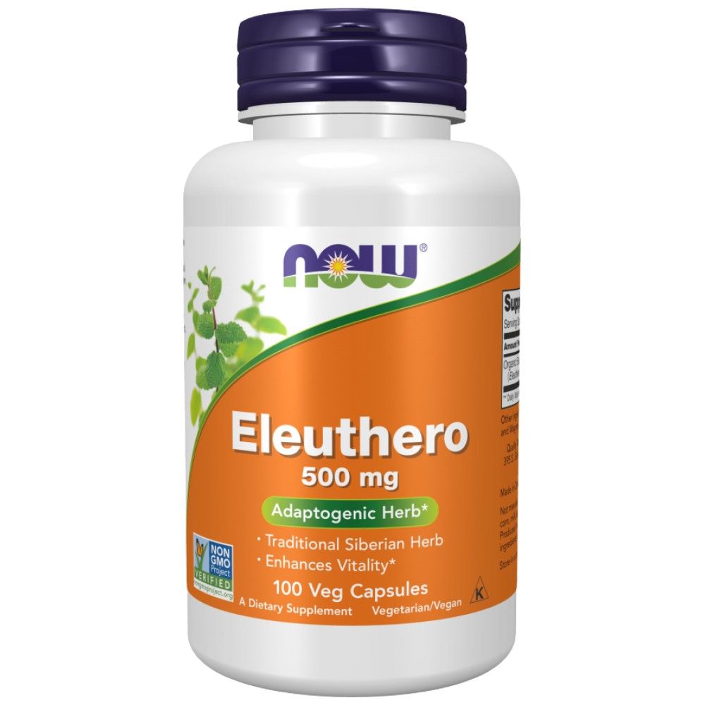 Eleuthero 500 mg | Сибирски женшен - 100 капсули