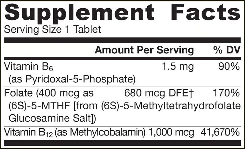 Метил В -12 1000 MCG и метил фолат 400 mcg - 100 таблетки за дъвчене