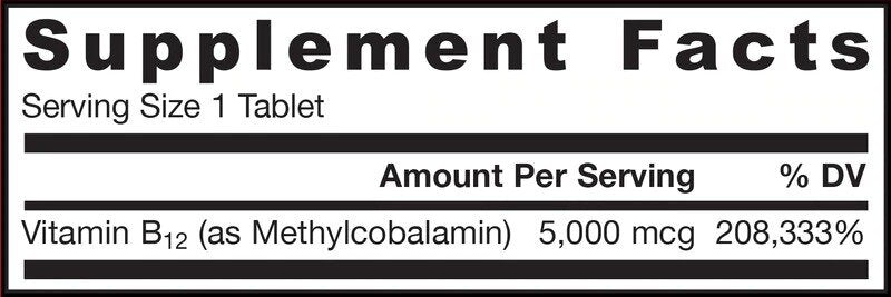 Метил В -12 5000 MCG - 60 сублинглални таблетки