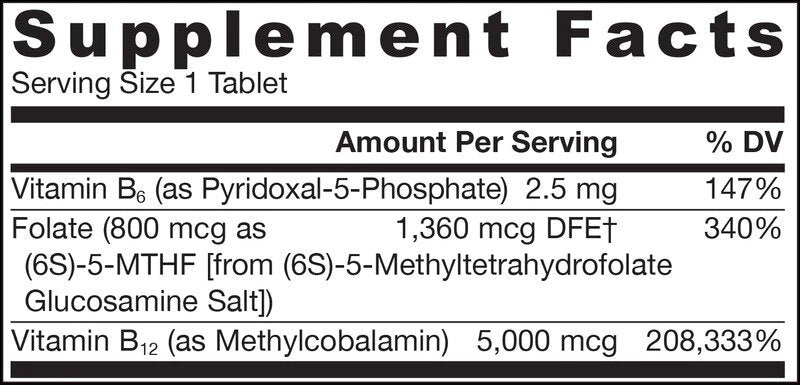 Метил В -12 5000 MCG и метил фолат 800 mcg - 60 сублинглални таблетки