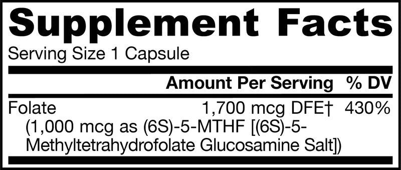 Метил фолат 1000 mcg - 100 капсули