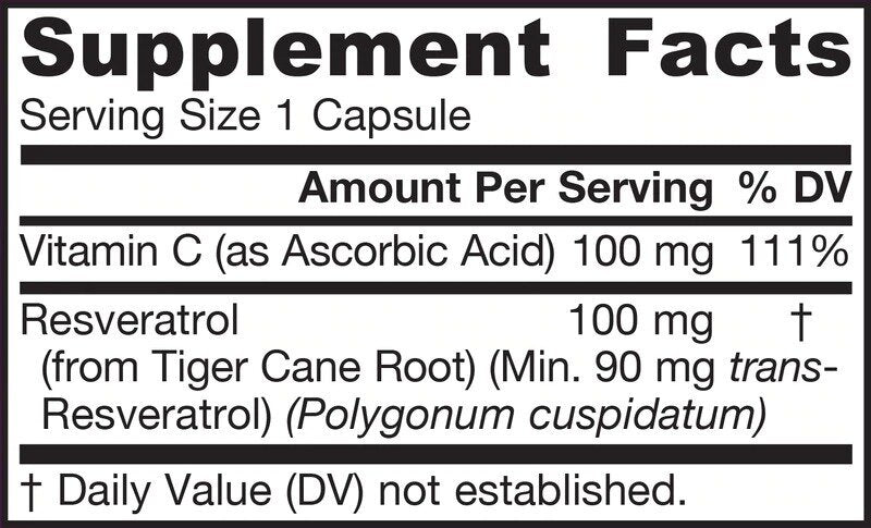 Resveratrol 100 mg - 60 капсули