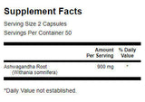 Ashwagandha root 450 mg - 100 капсули