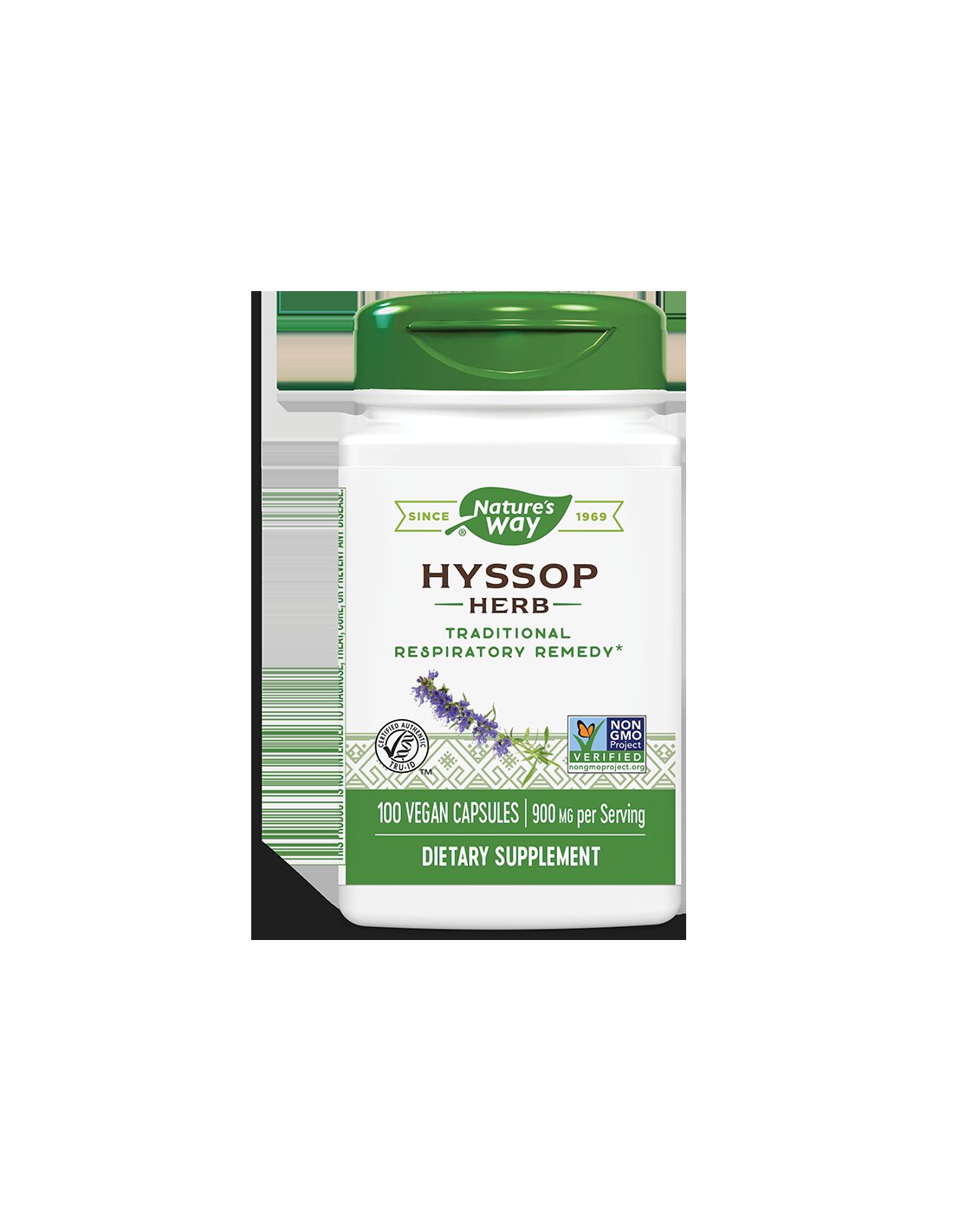 За респираторни инфекции, кашлица и храчки - Hyssop, 450 mg, 100 капсули Природата на природата