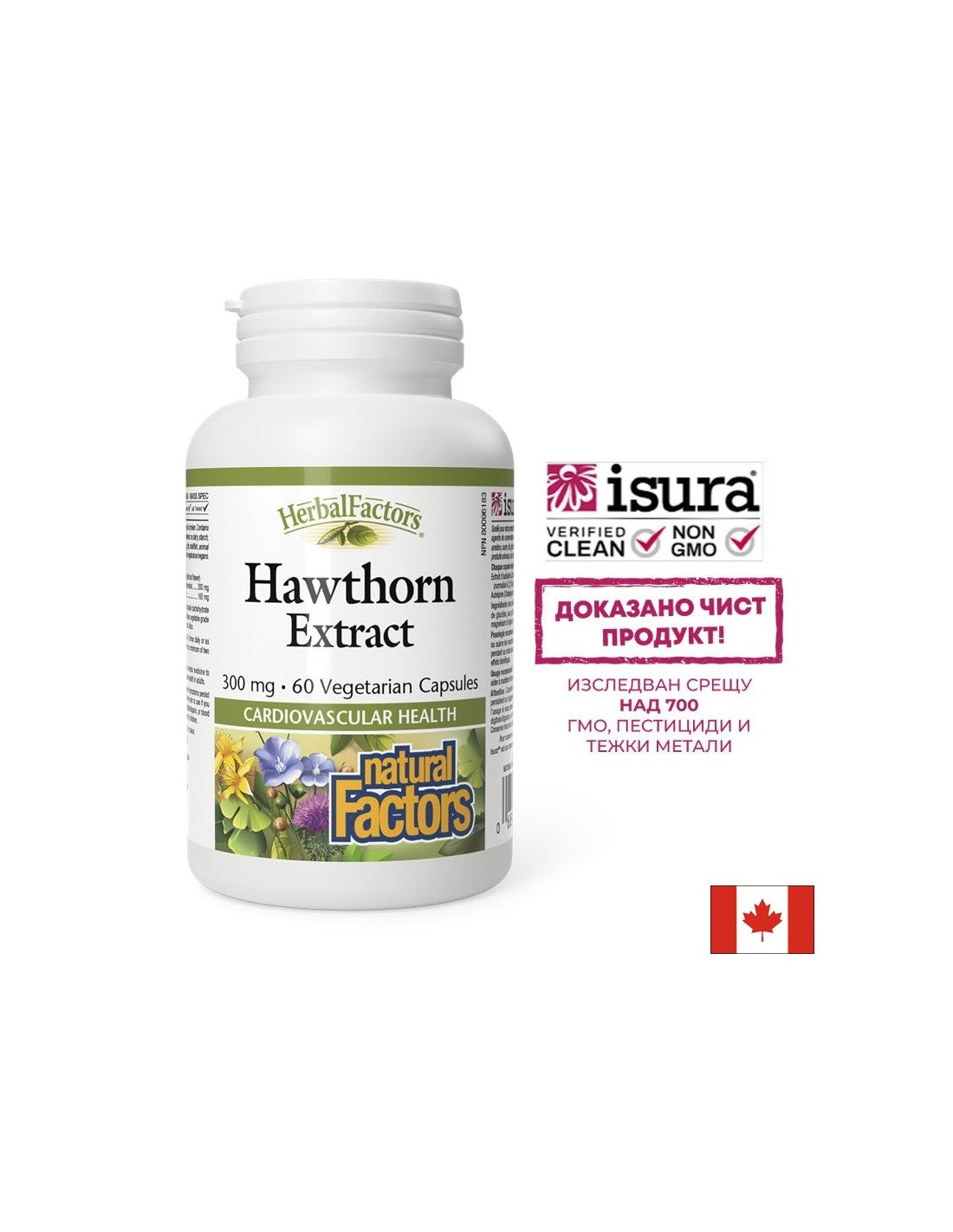 Глог - Сила за сърцето, баланс за нервната система, 465 mg, 60 капсули