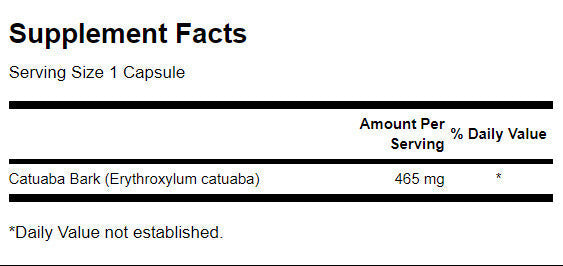 Catuaba Bark 465mg / 60 капачки - 0