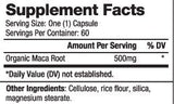 Maca Organic 500 mg / 60 капачки