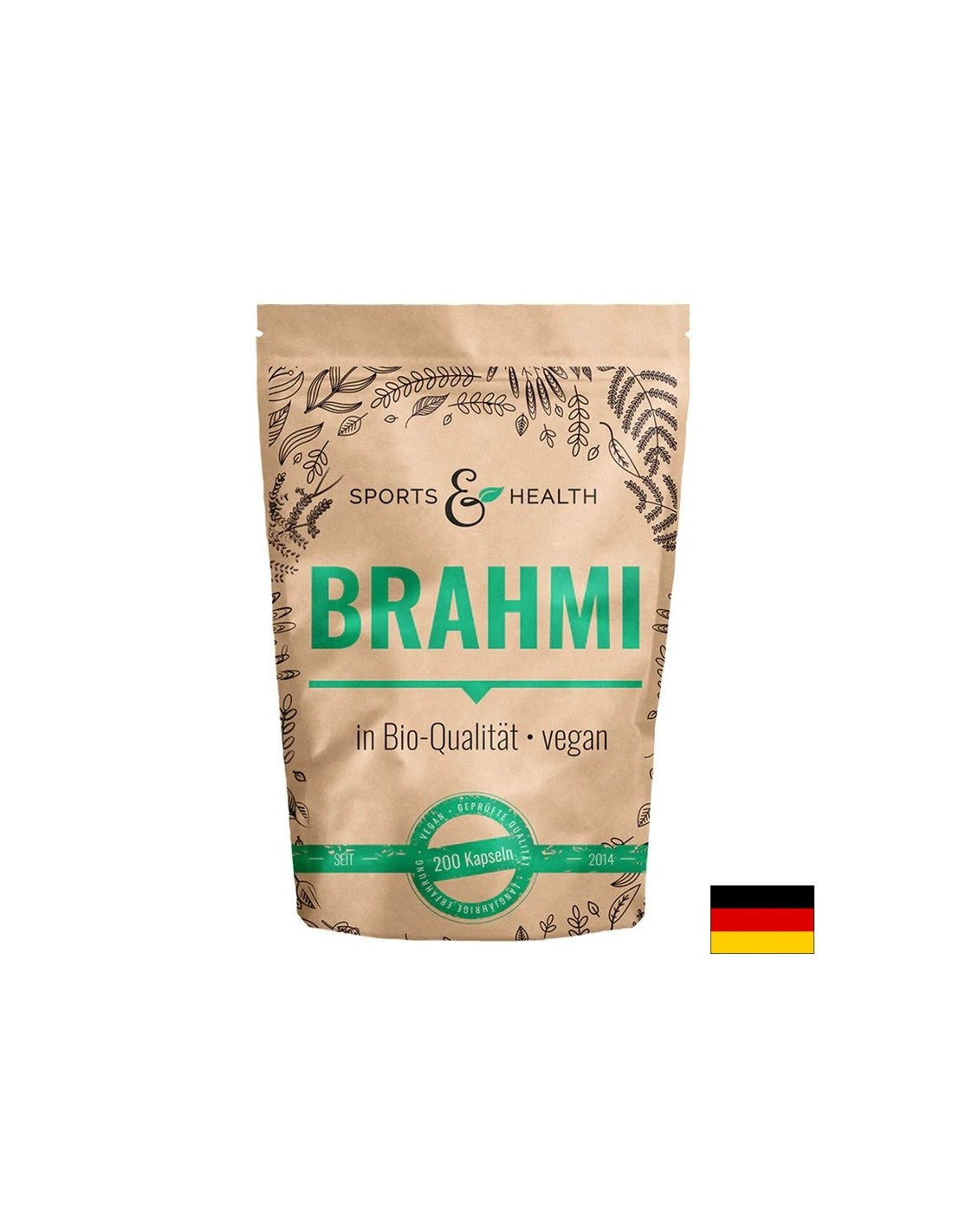 Памет и концентрация - Брахми (Bacopa Monieri), 500 mg x 200 капсули