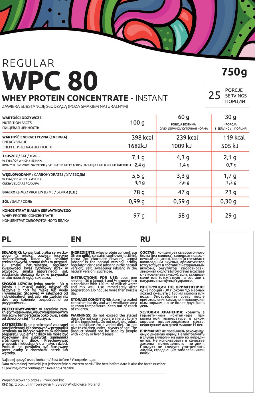 Редовна WPC 80 - 0,75
