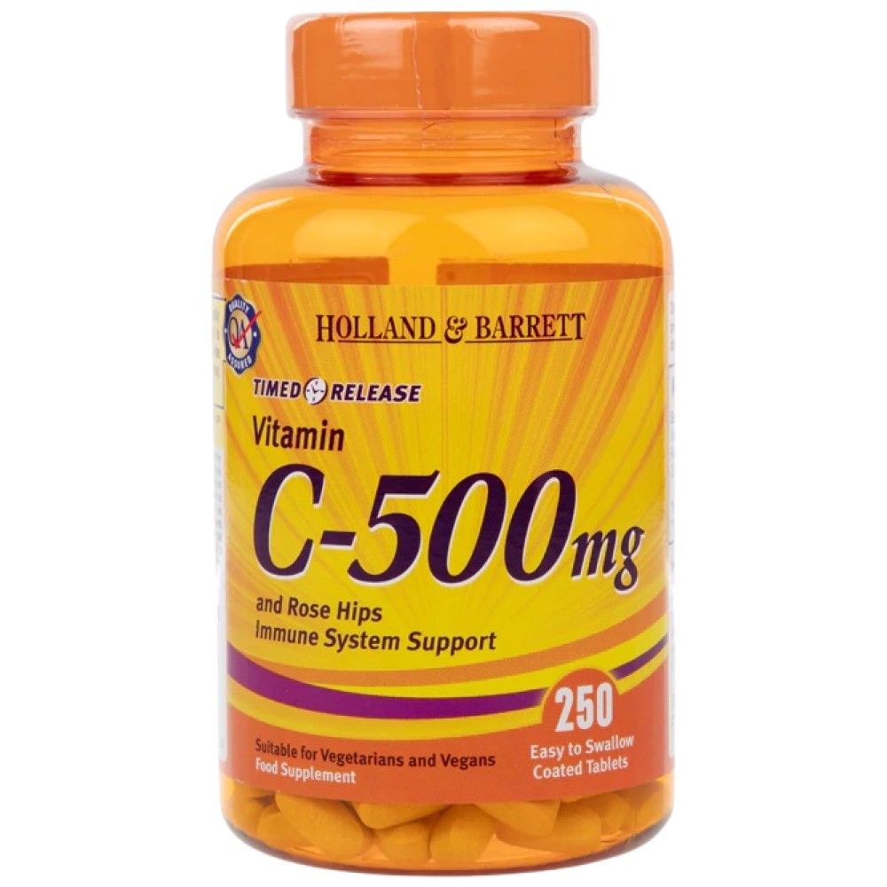 Витамин С Време за освобождаване 500 mg | С биофлавоноиди - 250 таблетки