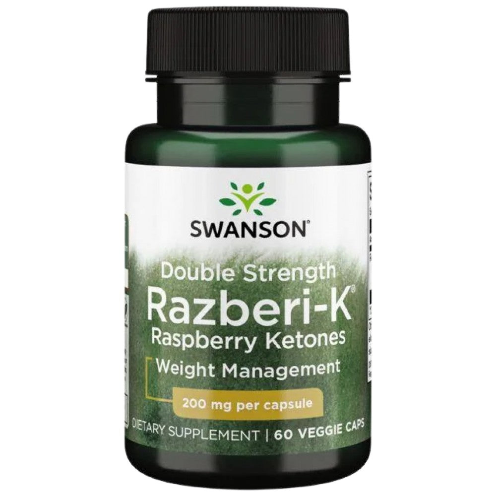 Razberi - K 200 mg | Двойна якост Малини кетони - 60 капсули