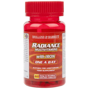 Radiance Multivitamins & Iron | One a Day - 60 Tablets - Nutra Best Europe