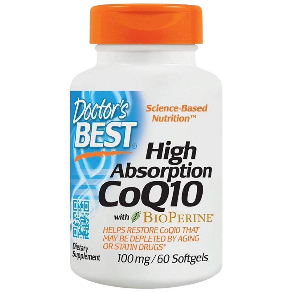 Най -добър COQ10 с биоперин 100 mg - 60 гел капсули