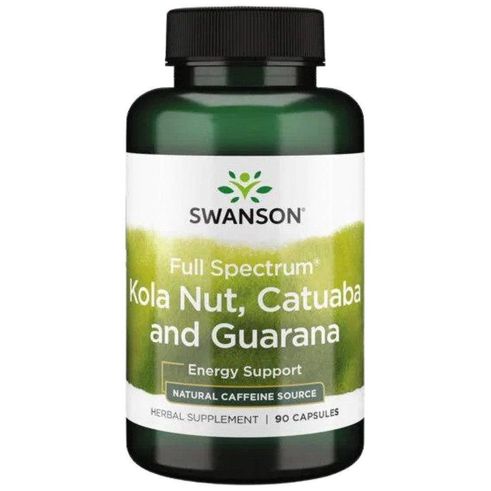Пълен спектър Kola Nut, Catuaba и Guarana 90 капсули