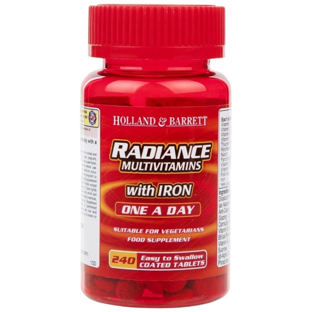 Radiance Multivitamins & Iron | Един на ден - 240 таблетки