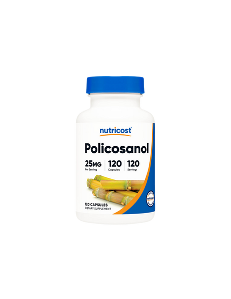 Сърдечно-съдова система - Поликосанол (Policosanol), 25 mg x 120 капсули Nutricost - Feel You