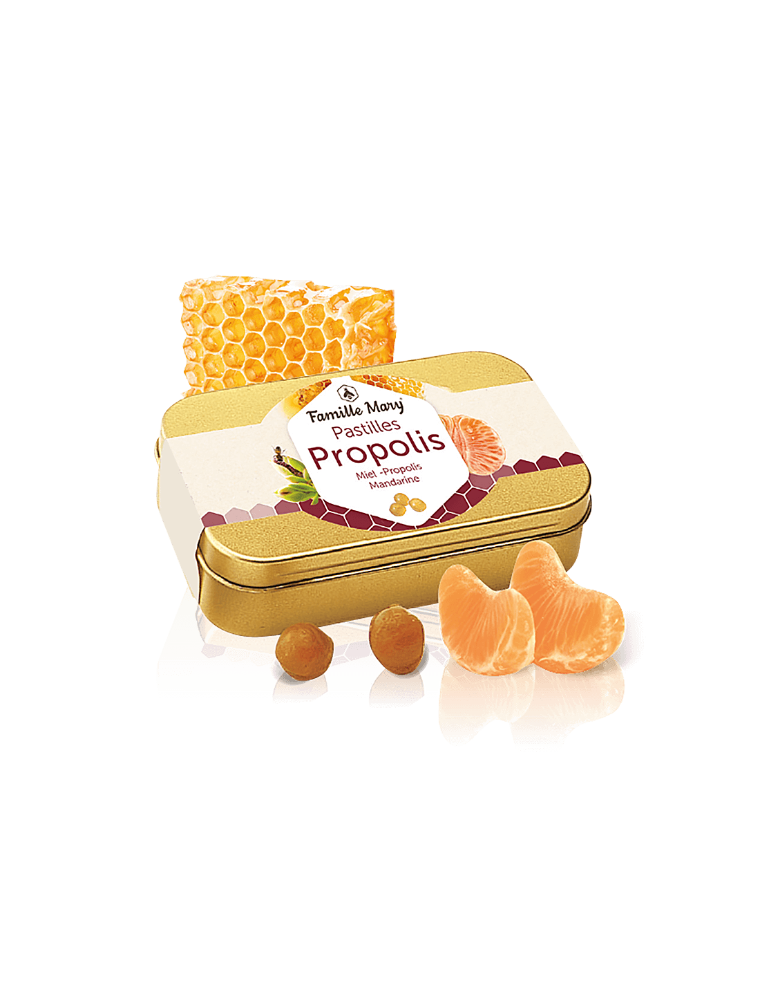 Опички с мед и прополис, мандаринов аромат, 60 g