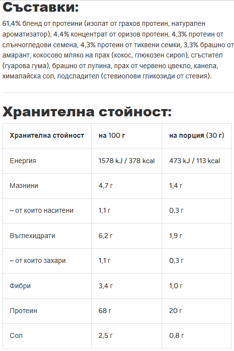 Вегански протеинов прах ягода - 600 g, направени в Германия - Alpha Foods