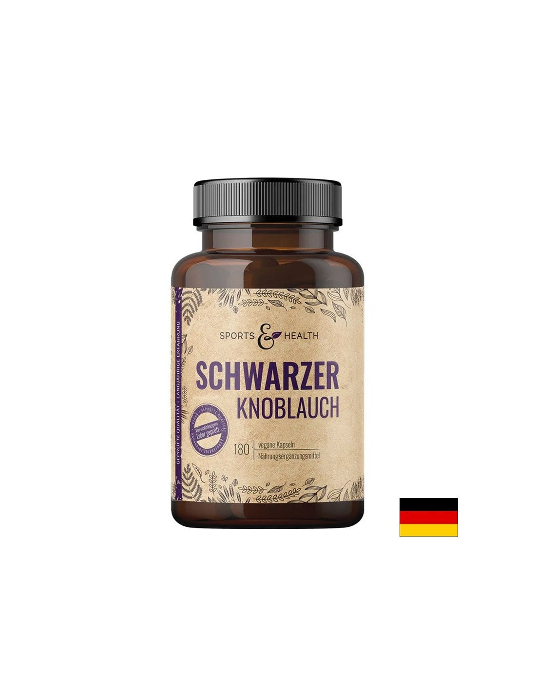 За висок холестерол - черен чесън, 600 mg x 180 капсули