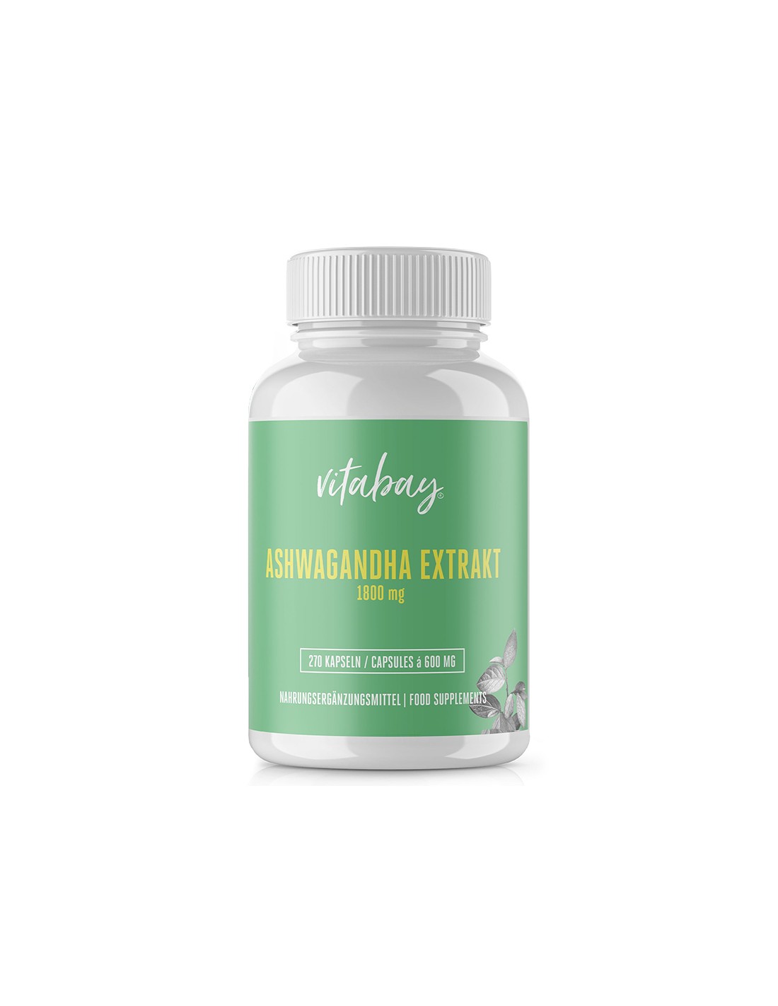 Стрес и добро настроение - Ashwagandha, 600 mg x 270 капсули