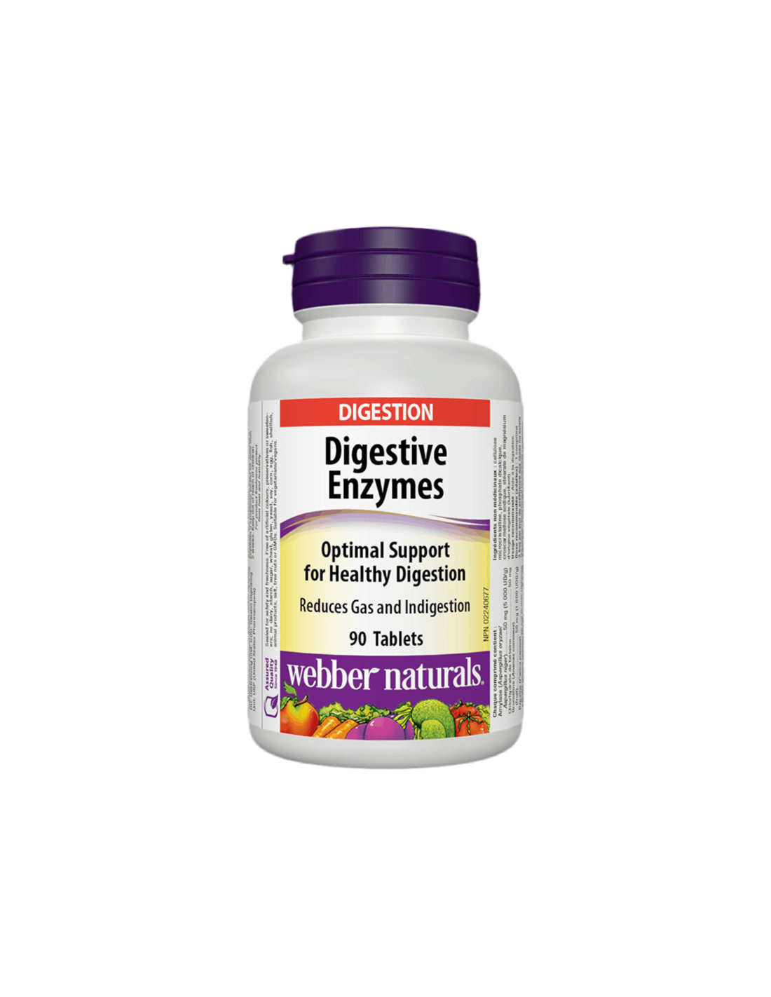 Храносмилателни ензими х 90 табл <tc>Webber Naturals</tc>