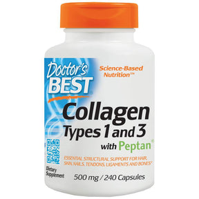 BEST Collagen Types 1 & 3 / 500 mg - 240 capsules - Nutra Best Europe