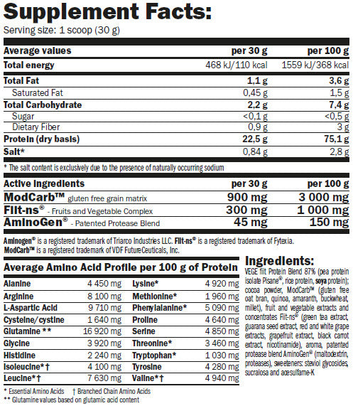 Вегефит протеин 0,720 kg