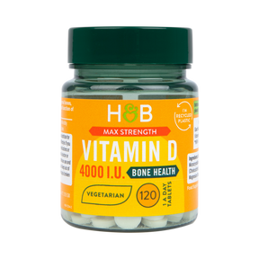 Vitamin D (Vitamin D 4000 IU) 100mcg 120 tablets HOLLAND & BARRETT - Nutra Best Europe