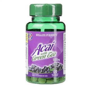 Acai Berry 1500mg | with Green Tea - 120 Tablets - Nutra Best Europe